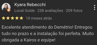 Avaliações no Google