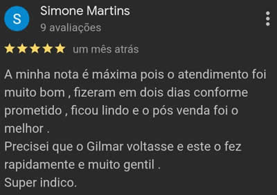 Avaliações no Google